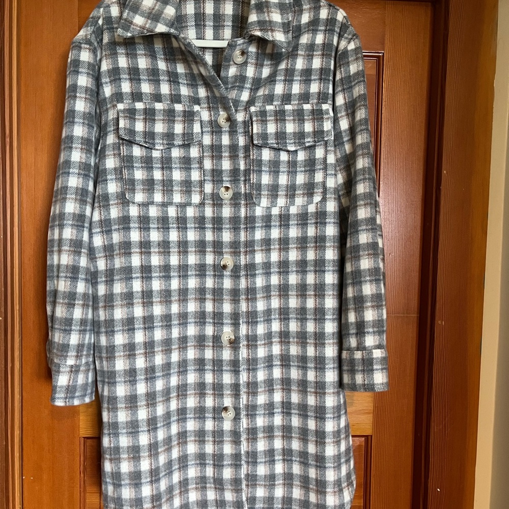 Plaid Button-Up Women's Shacket